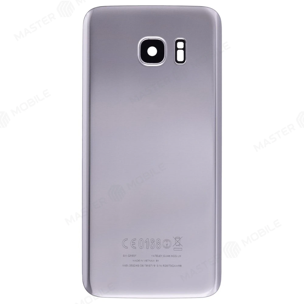 Задняя крышка для Samsung G935 Galaxy S7 Edge (серебристый) (в сборе со стеклом камеры) фото №1