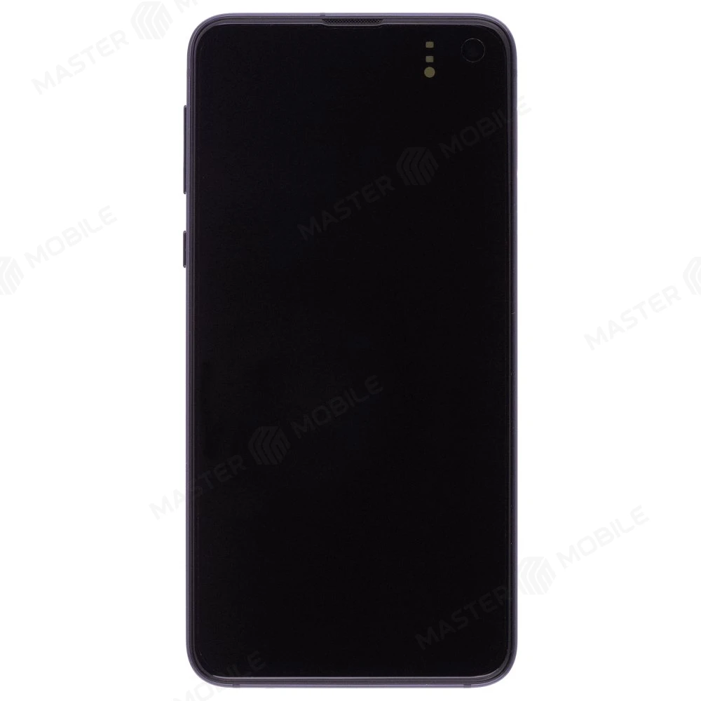 Дисплей для Samsung G970 Galaxy S10e + тачскрин (черный) (в рамке) (ORIG100) (возможен дефект ЛКП) фото №1