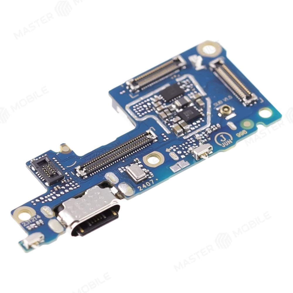 Нижняя плата для Infinix Note 40 Pro+ 5G (X6851B) с комп. + разъем зарядки + микрофон + разъем SIM фото №3