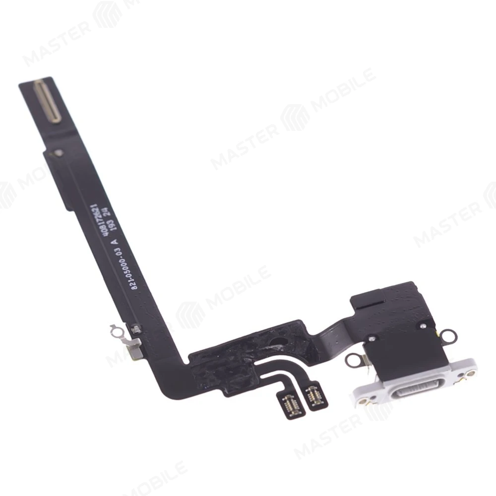 Шлейф для Apple iPhone 16 Pro Max с комп. + разъем зарядки (белый) (ORIG100)  фото №3