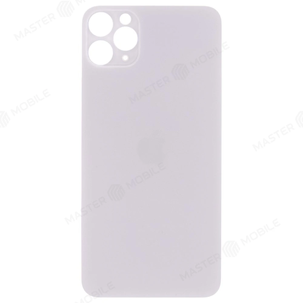 Задняя крышка для Apple iPhone 11 Pro Max (белый) (с широким отверстием) (Premium)