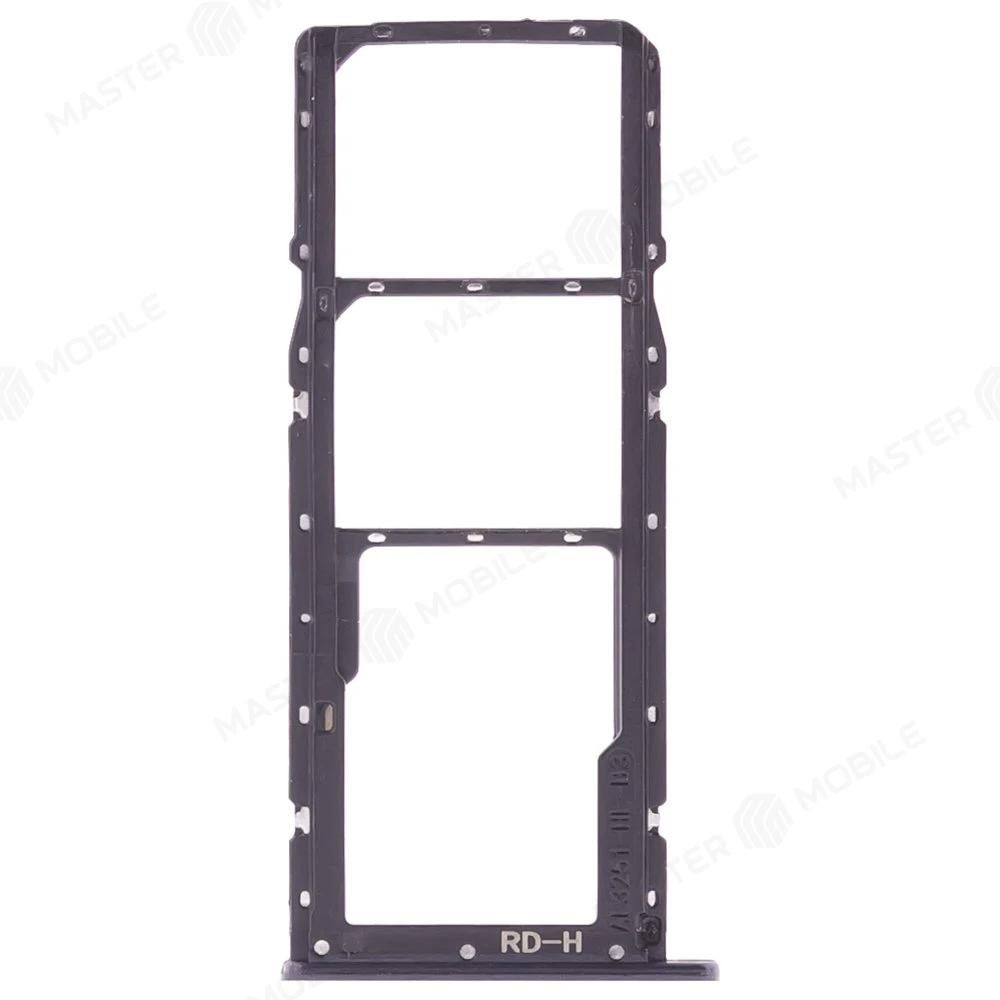 Держатель сим-карты для Realme C21 (RMX3201) (черный) фото №2