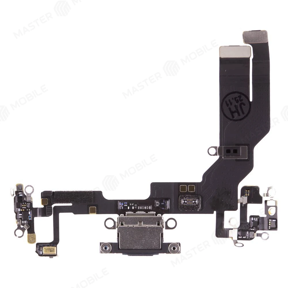 Шлейф для Apple iPhone 16E с комп. + разъем зарядки (черный) (ORIG100) фото №1