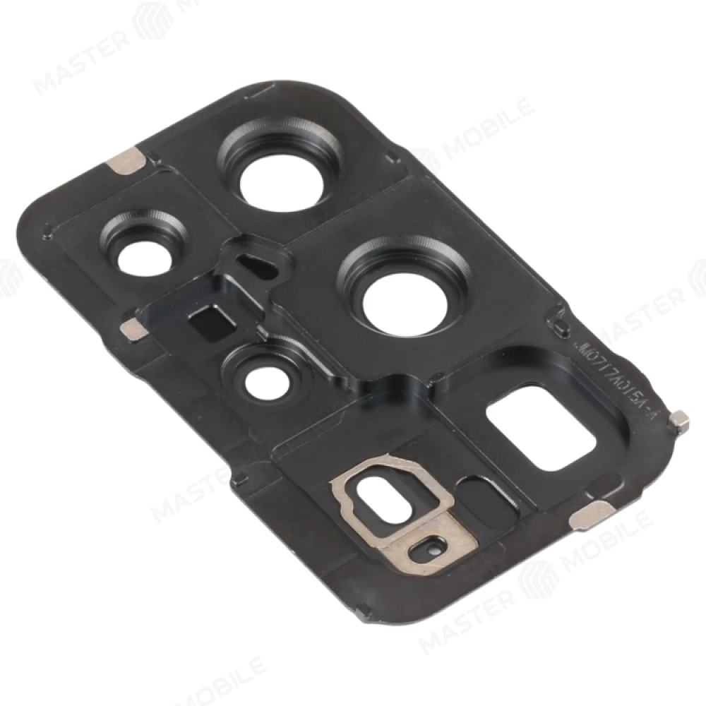 Стекло задней камеры для Huawei P40 Pro+ (ELS-N39) (черный) (в рамке) фото №2