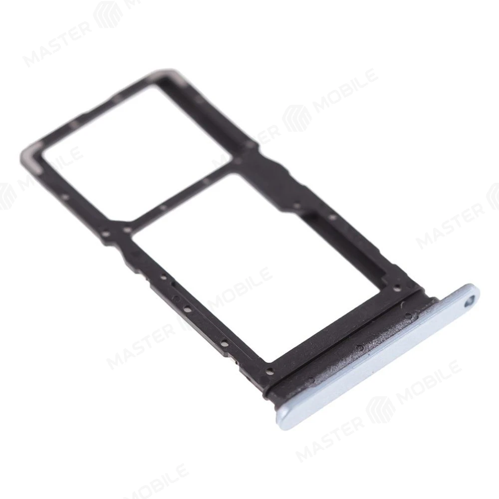 Держатель сим-карты для Huawei Honor X6a (WDY-LX1) (голубой) фото №3