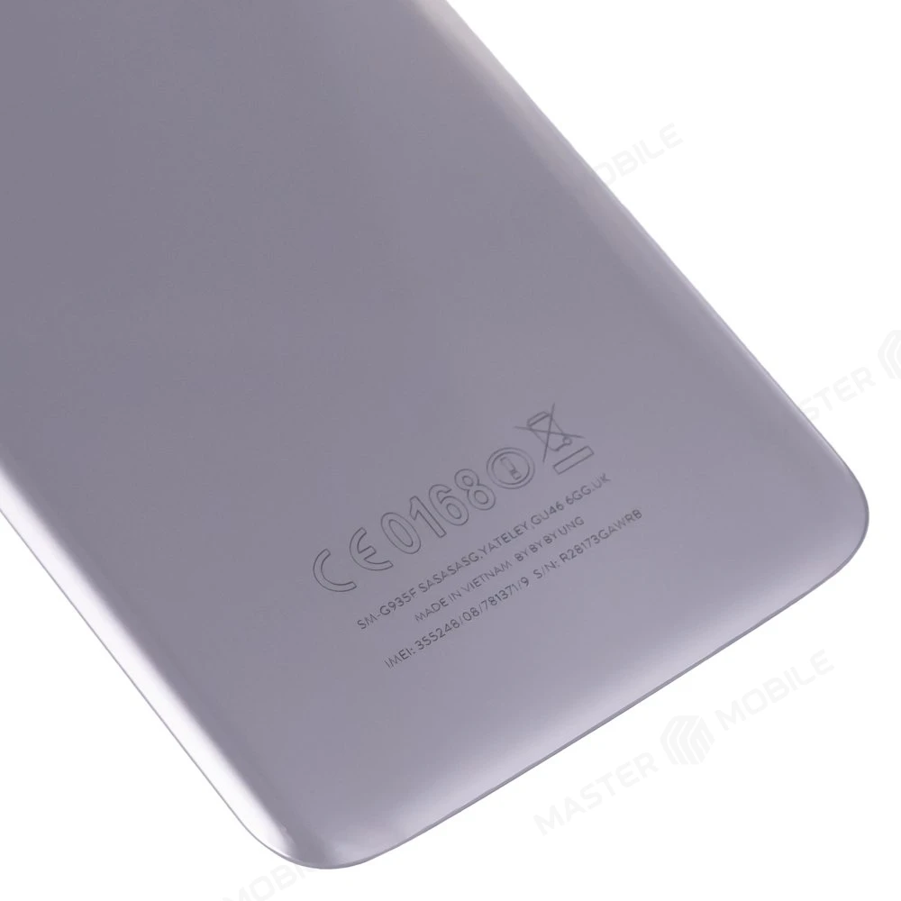 Задняя крышка для Samsung G935 Galaxy S7 Edge (серебристый) (в сборе со стеклом камеры) фото №4