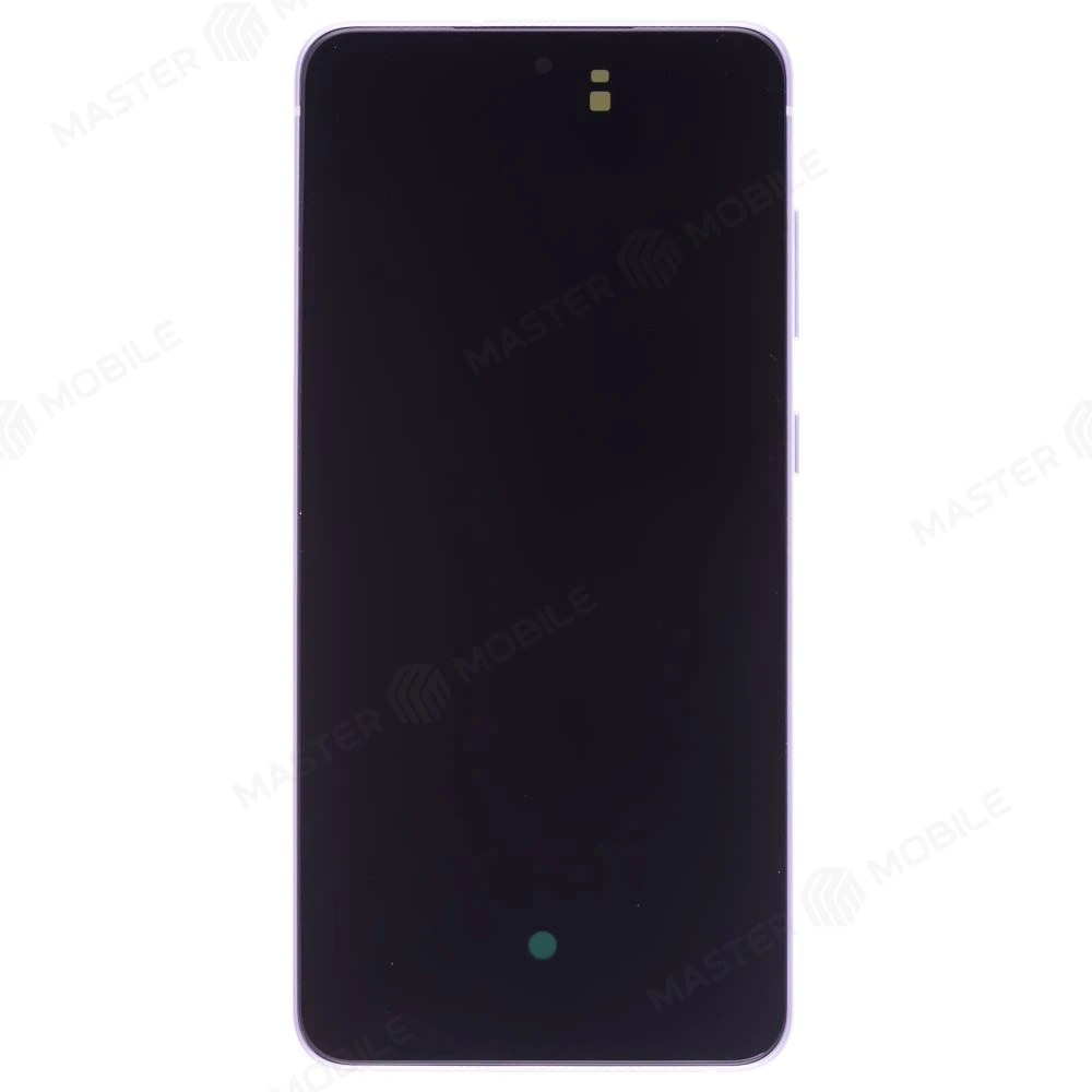 Дисплей для Samsung G990 Galaxy S21 FE + тачскрин (зеленый) (в рамке) (ORIG100) (возможен дефект ЛКП)