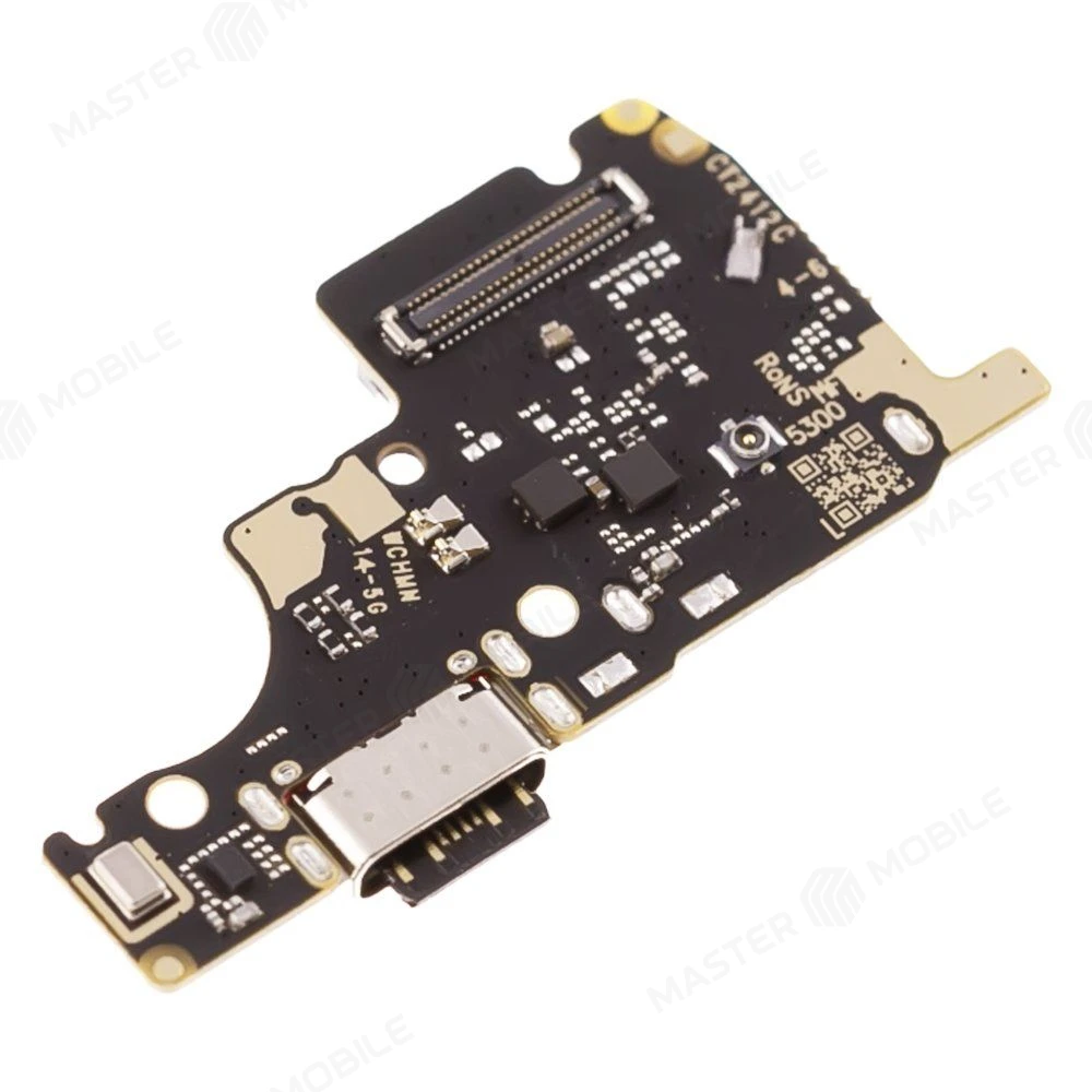 Нижняя плата для Xiaomi Poco M7 Pro 5G (2409FPCC4G) с комп. + разъем зарядки + микрофон + разъем SIM фото №3