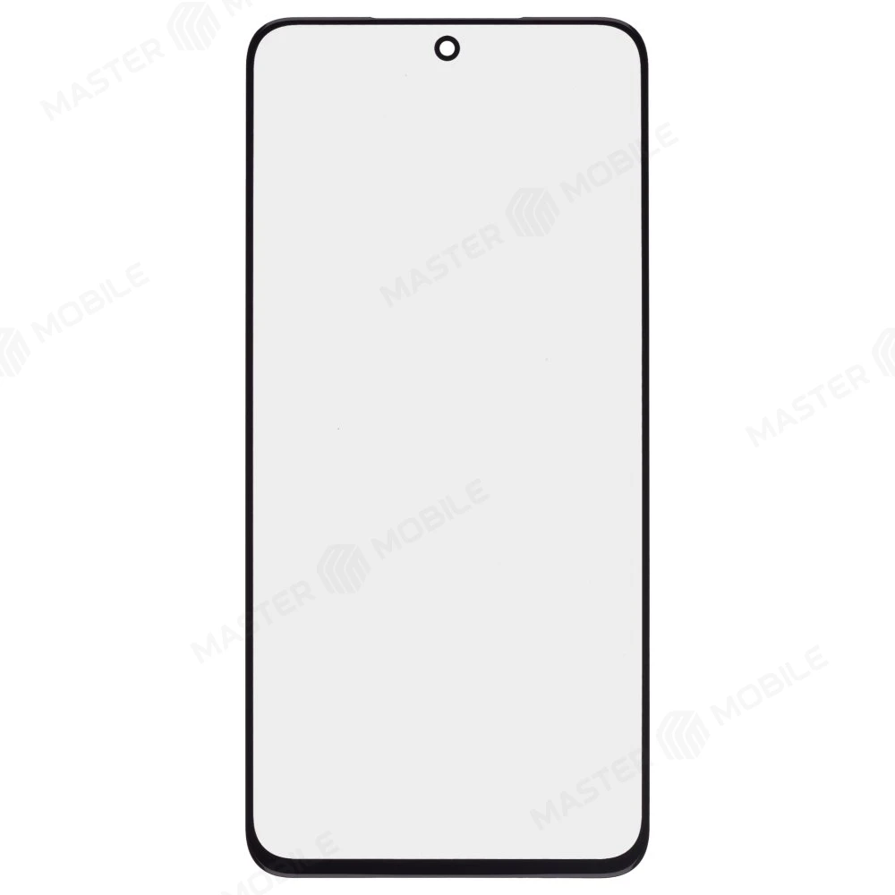Стекло модуля для Samsung G990 Galaxy S21 FE + OCA (черный)