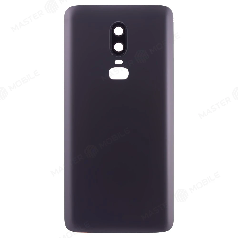 Задняя крышка для OnePlus 6 (черный) (в сборе со стеклом камеры) фото №1