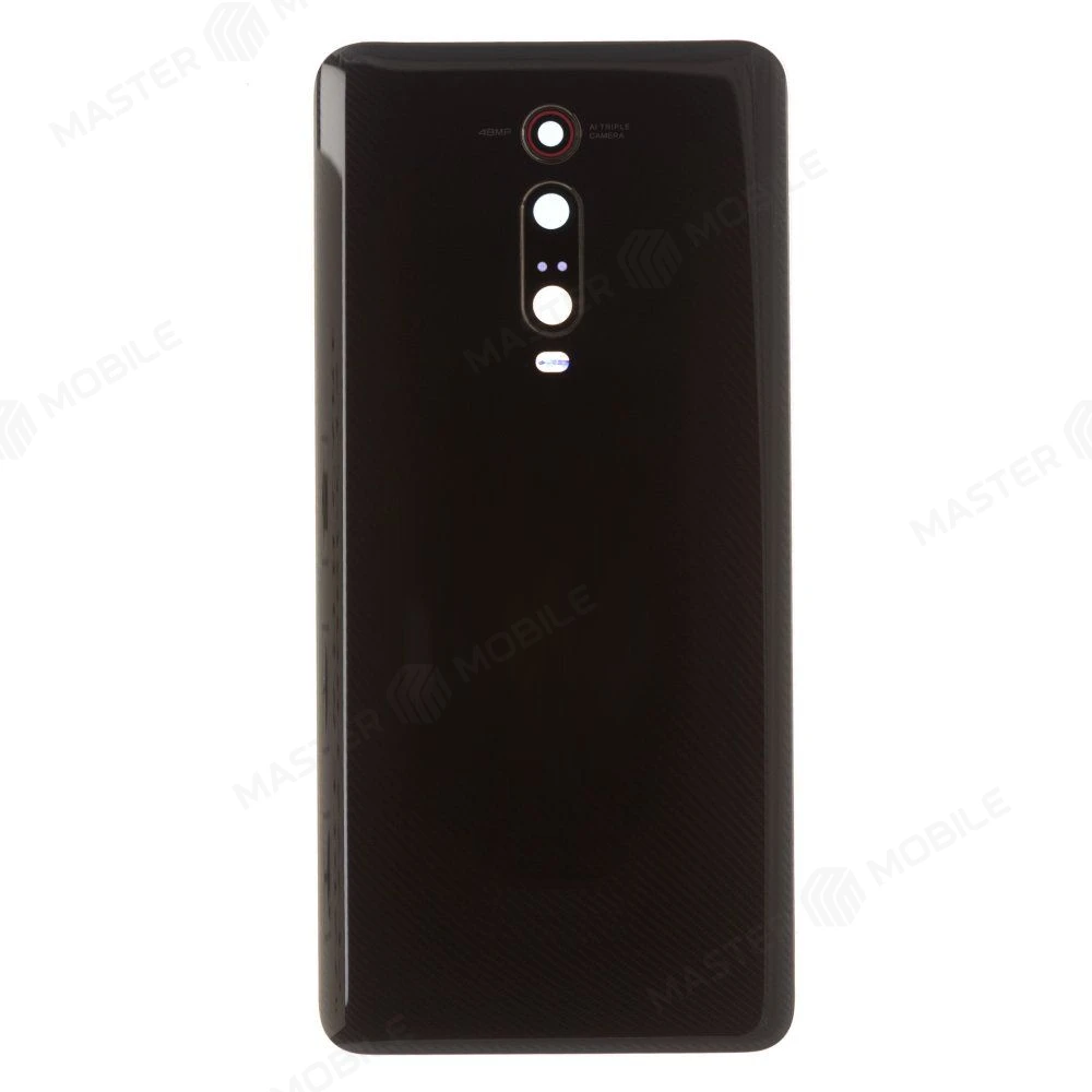 Задняя крышка для Xiaomi Mi 9T (M1903F10G) / Mi 9T Pro (M1903F11G) (черный) (в сборе со стеклом камеры) (ORIG100)