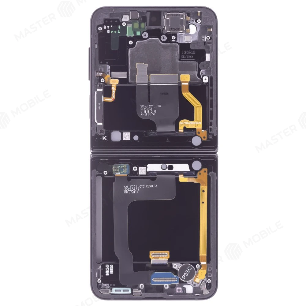 Дисплей для Samsung F721 Galaxy Z Flip 4 + тачскрин (внутренний) (черный) (в рамке) (ORIG100) (SP) фото №2