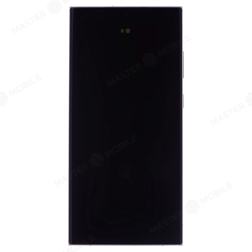 Дисплей для Samsung S918 Galaxy S23 Ultra + тачскрин (розовый) (в рамке) (ORIG100) (возможен дефект ЛКП)