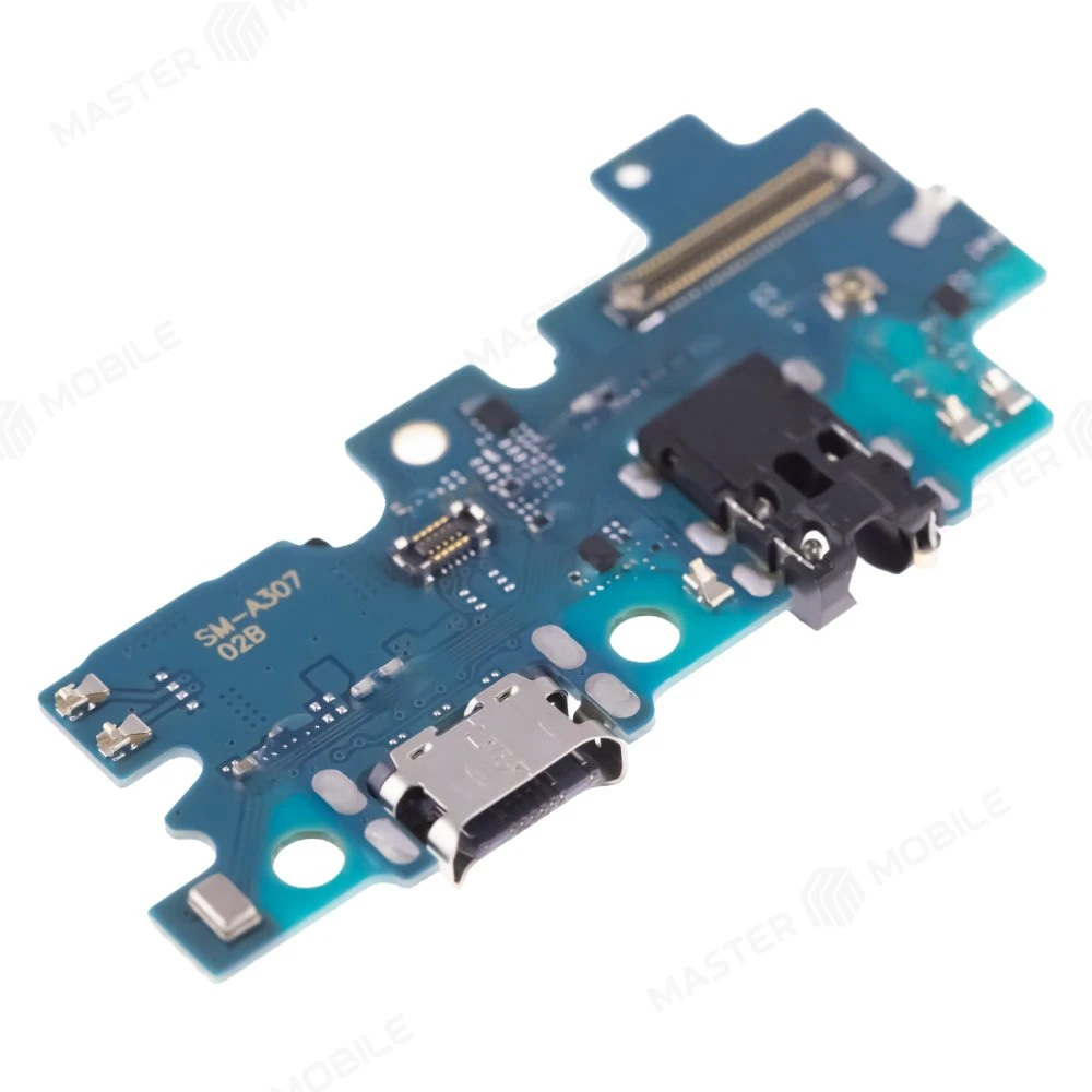 Нижняя плата для Samsung A307 Galaxy A30s с комп. + разъем зарядки + разъем гарнитуры + микрофон  фото №3