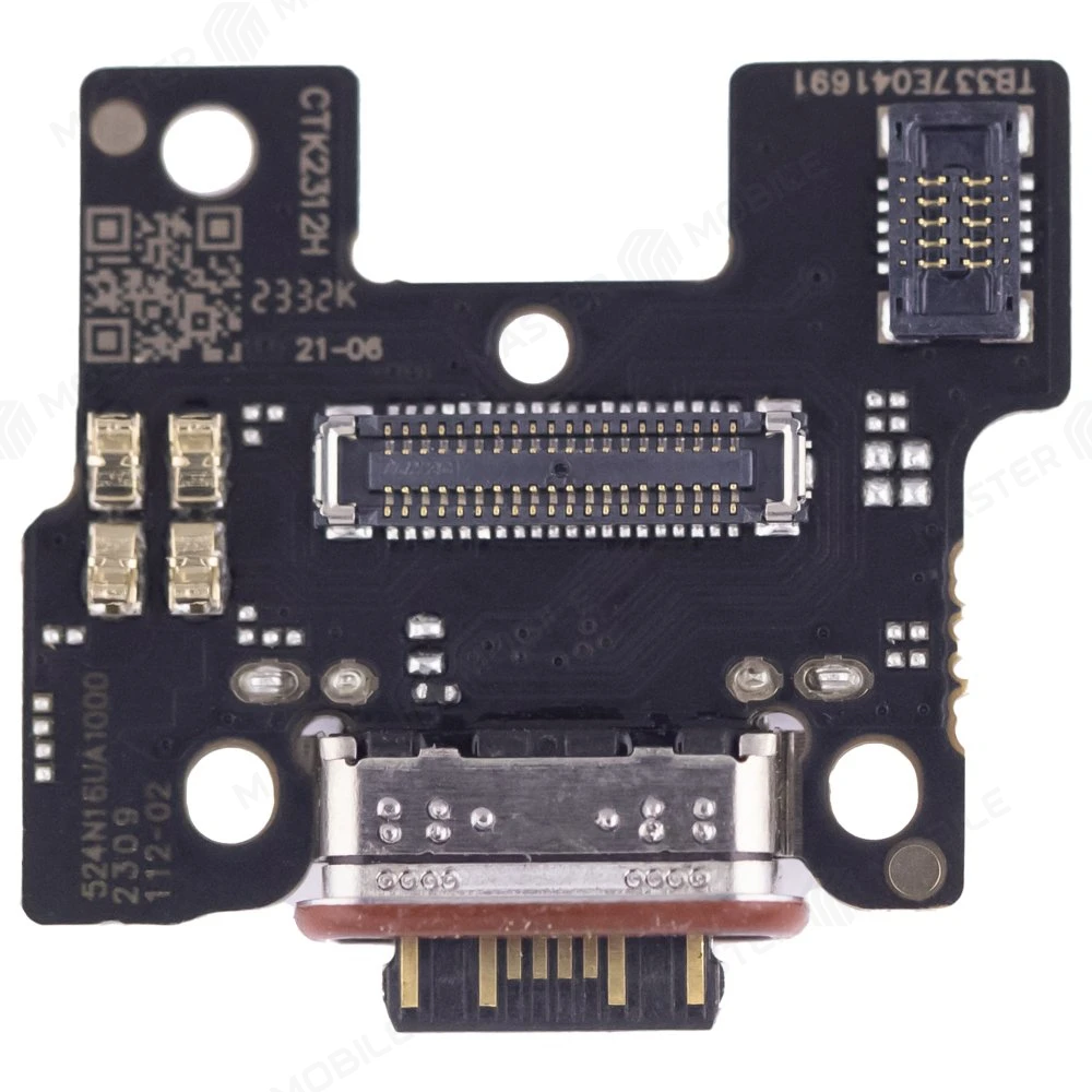 Нижняя плата для Xiaomi Redmi Note 13 Pro+ 5G (23090RA98C) с комп. + разъем зарядки + микрофон фото №1