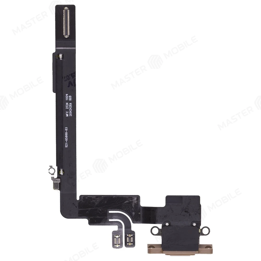 Шлейф для Apple iPhone 16 Pro Max с комп. + разъем зарядки (золотистый) (ORIG100)  фото №2