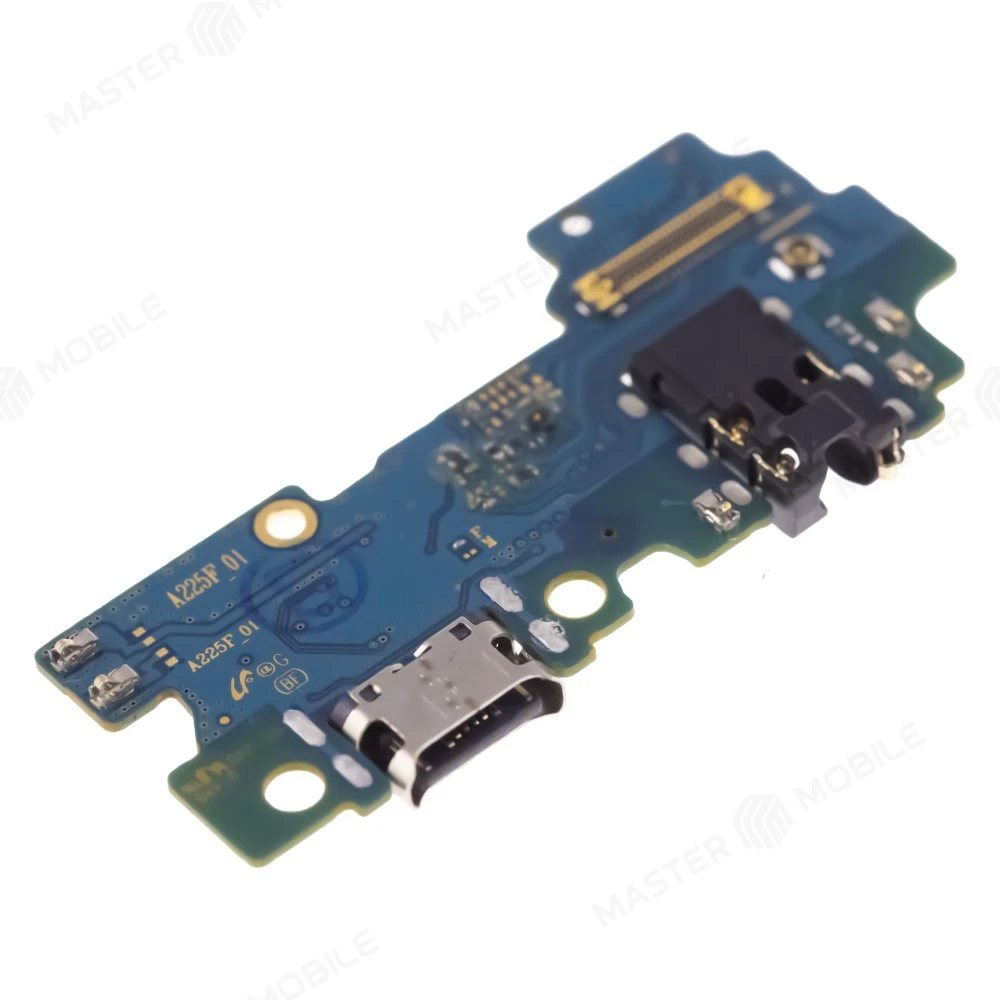 Нижняя плата для Samsung A225 Galaxy A22 с комп. + разъем зарядки + разъем гарнитуры + микрофон (ORIG100) фото №3