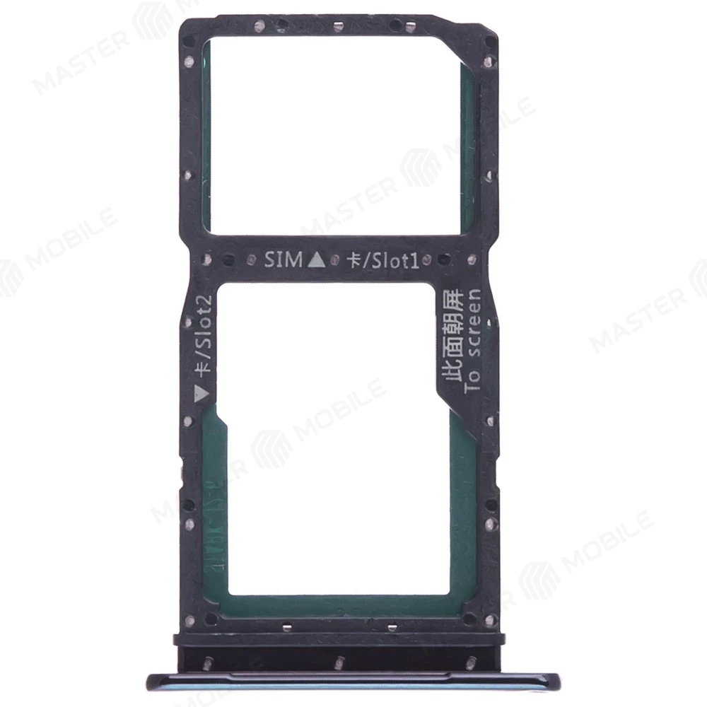 Держатель сим-карты для Huawei P Smart Z (STK-LX1) / Y9 Prime 2019 (зеленый)