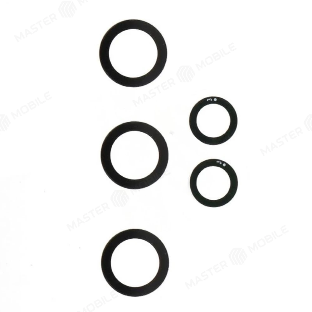 Стекло задней камеры для Samsung A325 Galaxy A32 4G (без рамки) (черный) 