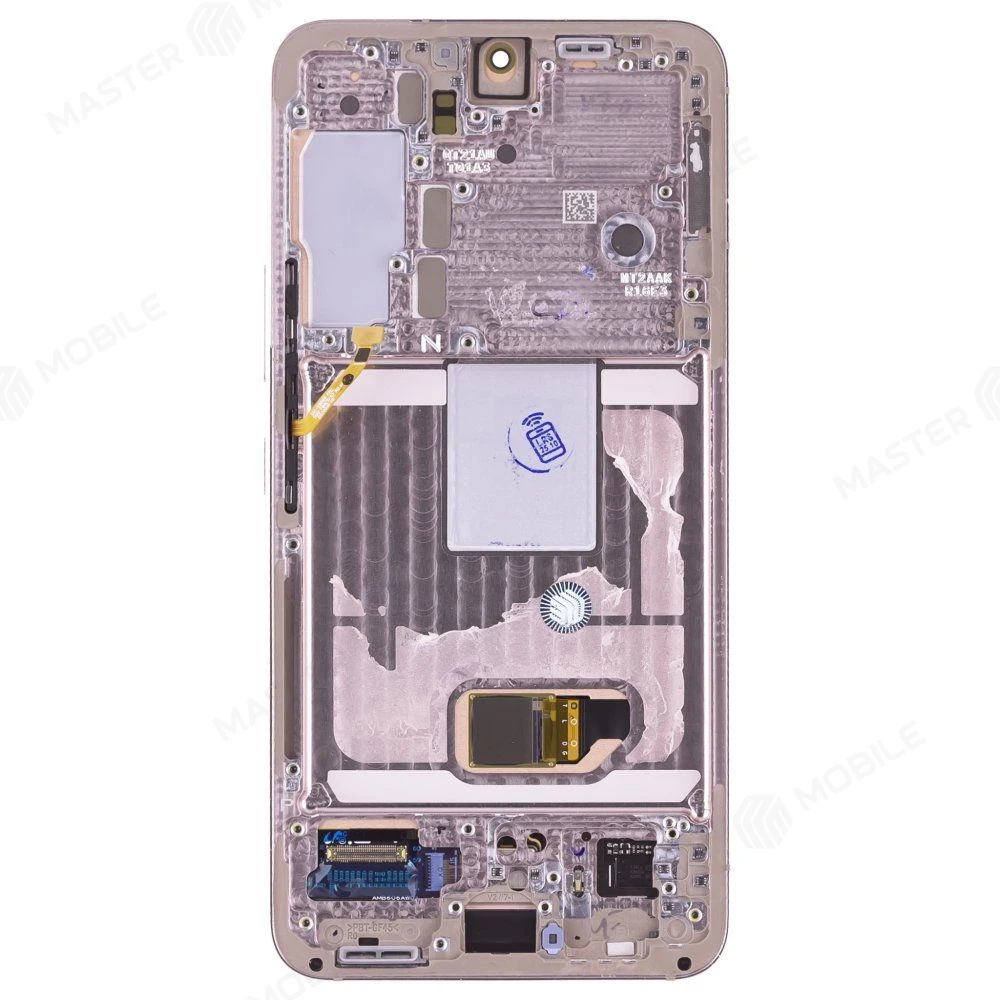 Дисплей для Samsung S901 Galaxy S22 + тачскрин (розовый) (в рамке) (ORIG100) (возможен дефект ЛКП) фото №2