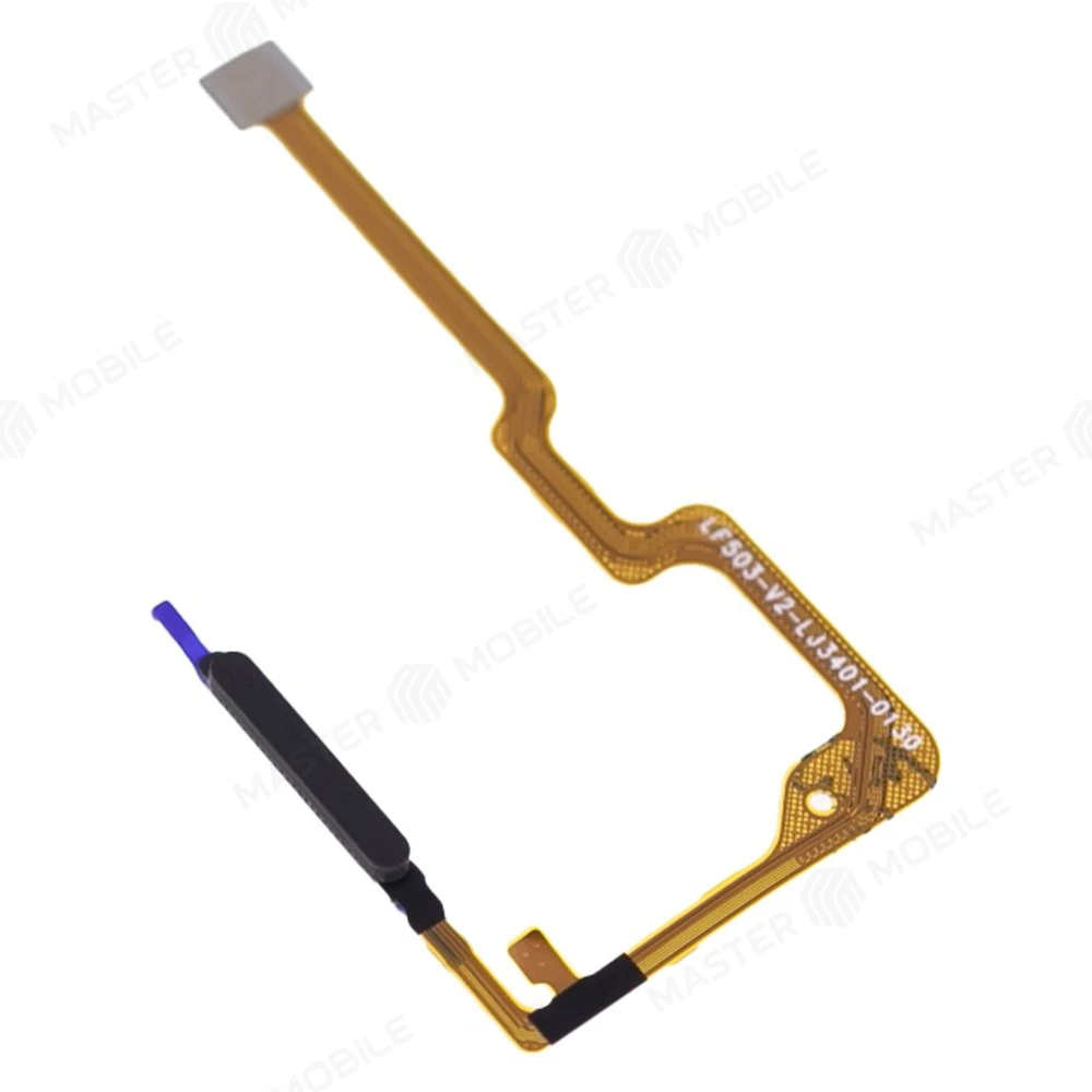 Шлейф для Huawei Honor X7b (CLK-LX1) / Honor 90 Smart (CLK-NX1) с комп. + сканер отпечатка пальца (черный) фото №3