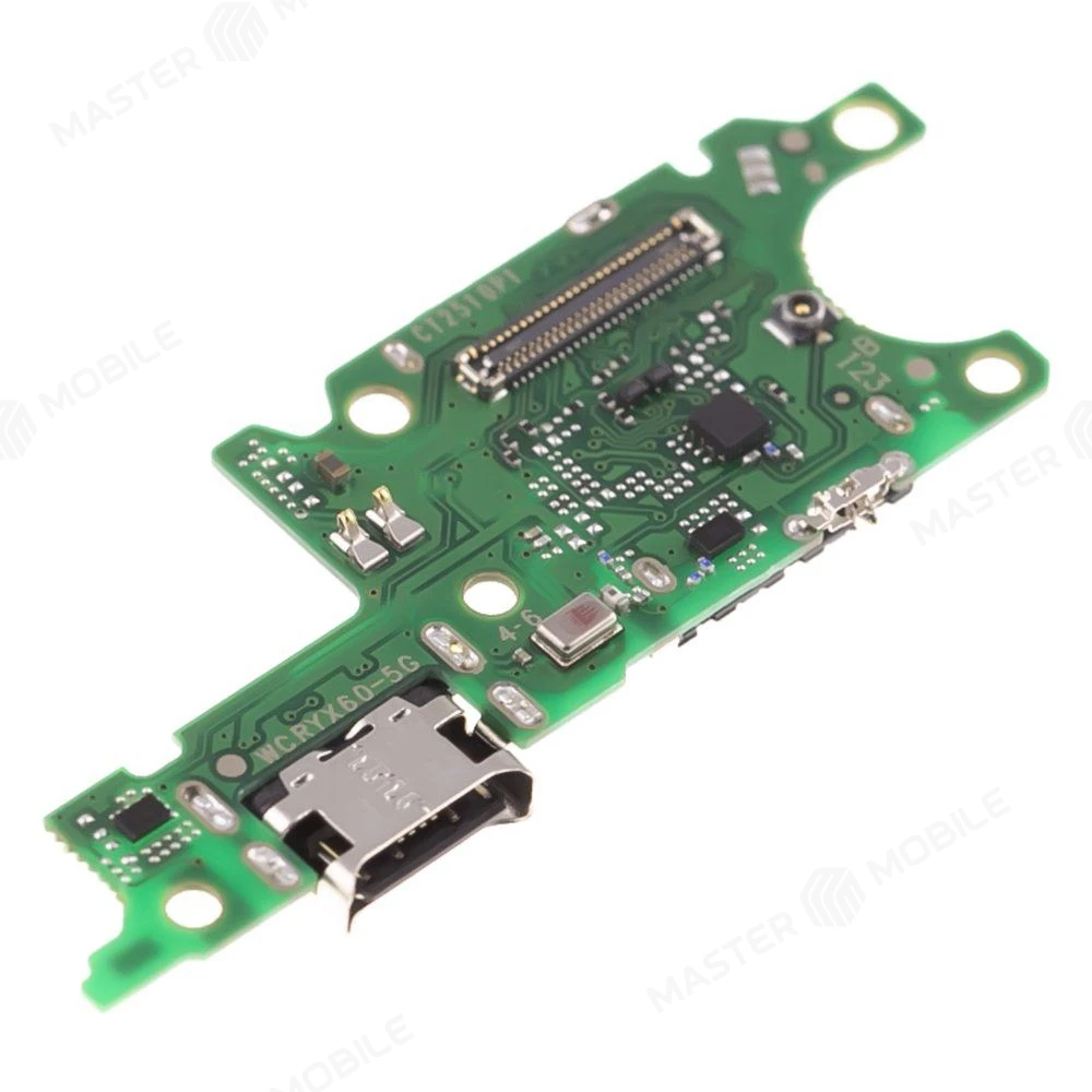 Нижняя плата для Huawei Honor X9c Smart (BRC-NX1) с комп. + разъем зарядки + микрофон + разъем SIM фото №3