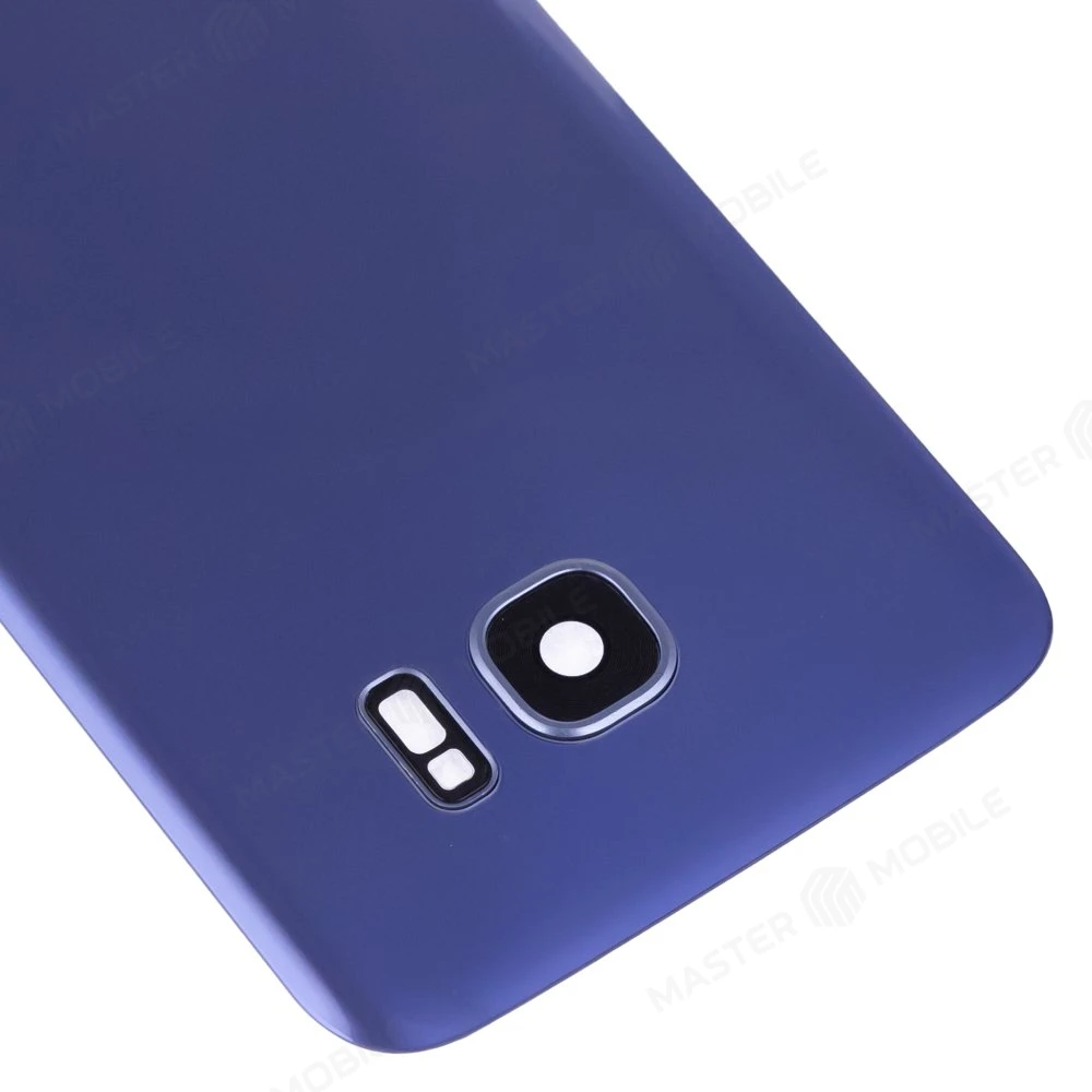Задняя крышка для Samsung G935 Galaxy S7 Edge (синий) (в сборе со стеклом камеры) фото №3