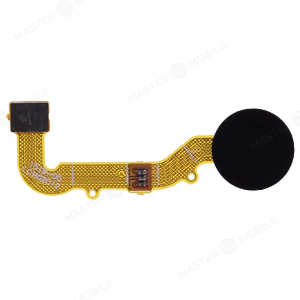 Шлейф для Xiaomi Redmi 9 (M2004J19G) с комп. + сканер отпечатка пальца (черный)  фото №1