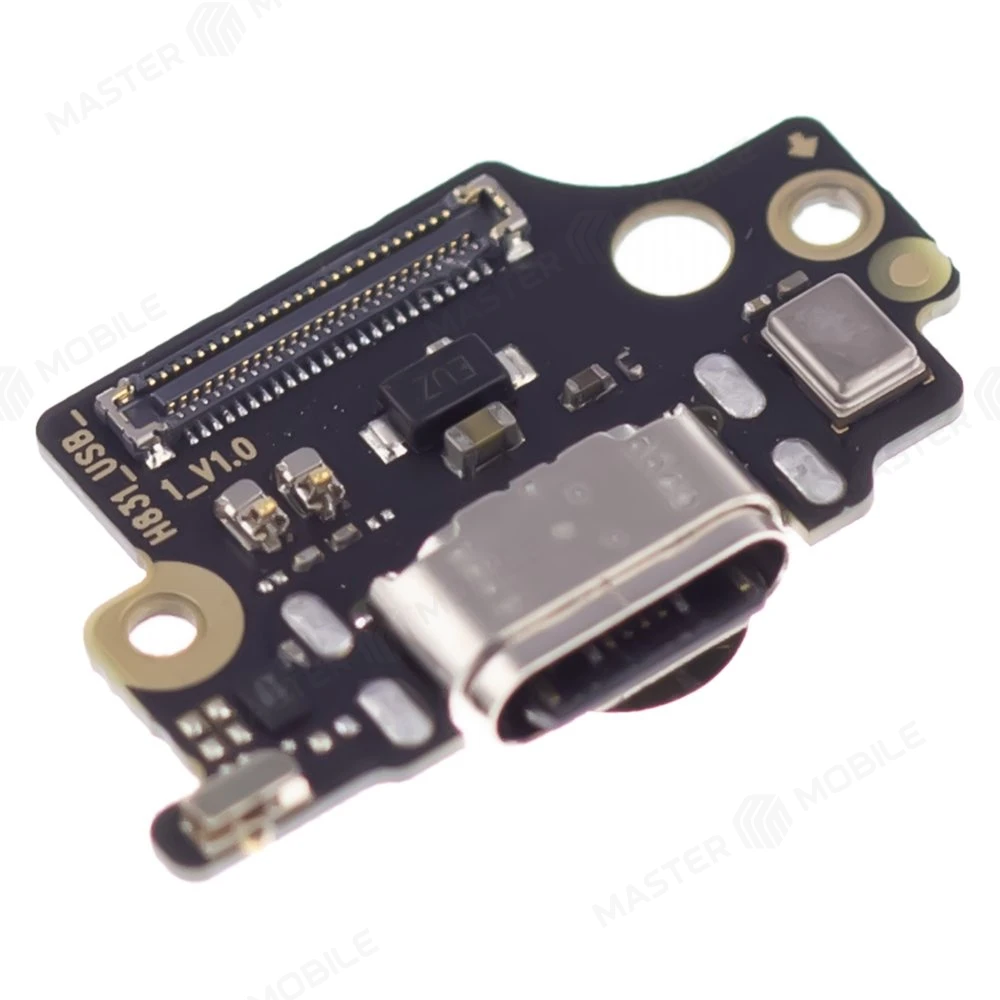 Нижняя плата для Tecno Phantom X2 5G (AD8) / Phantom X2 Pro (AD9) с комп. + разъем зарядки + микрофон (ORIG100) фото №3