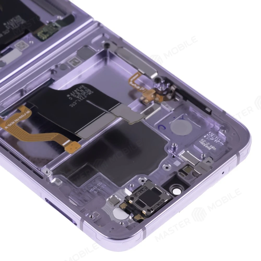 Дисплей для Samsung F721 Galaxy Z Flip 4 + тачскрин (внутренний) (фиолетовый) (в рамке) (ORIG100) (возможен дефект ЛКП) фото №5