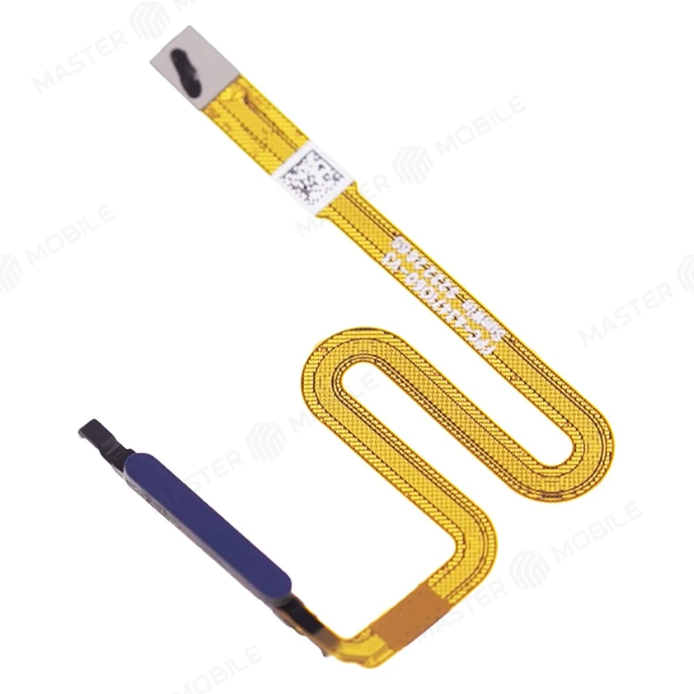 Шлейф для Samsung A037 Galaxy A03s с комп. + сканер отпечатка пальца (синий) фото №3