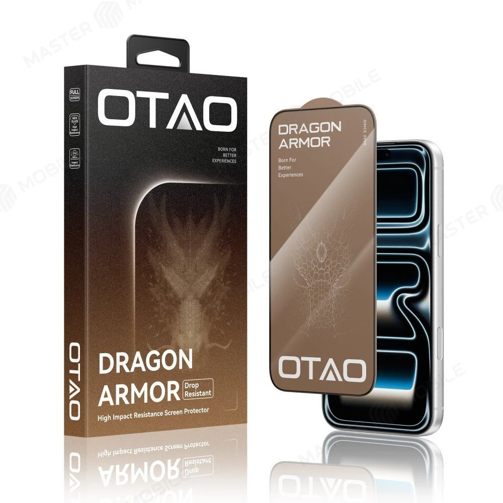 Защитное стекло OTAO Dragon Armor для Apple iPhone 16 Pro / iPhone 17 (устойчивое к царапинам) 