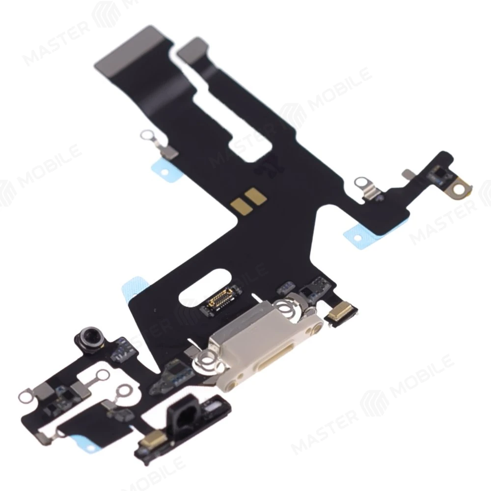 Шлейф для Apple iPhone 11 с комп. + разъем зарядки + микрофон (белый) (ORIG100) фото №3