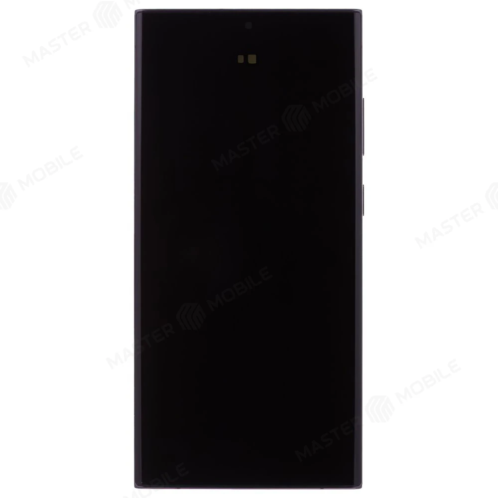 Дисплей для Samsung S918 Galaxy S23 Ultra + тачскрин (черный) (в рамке) (ORIG100) (возможен дефект ЛКП)