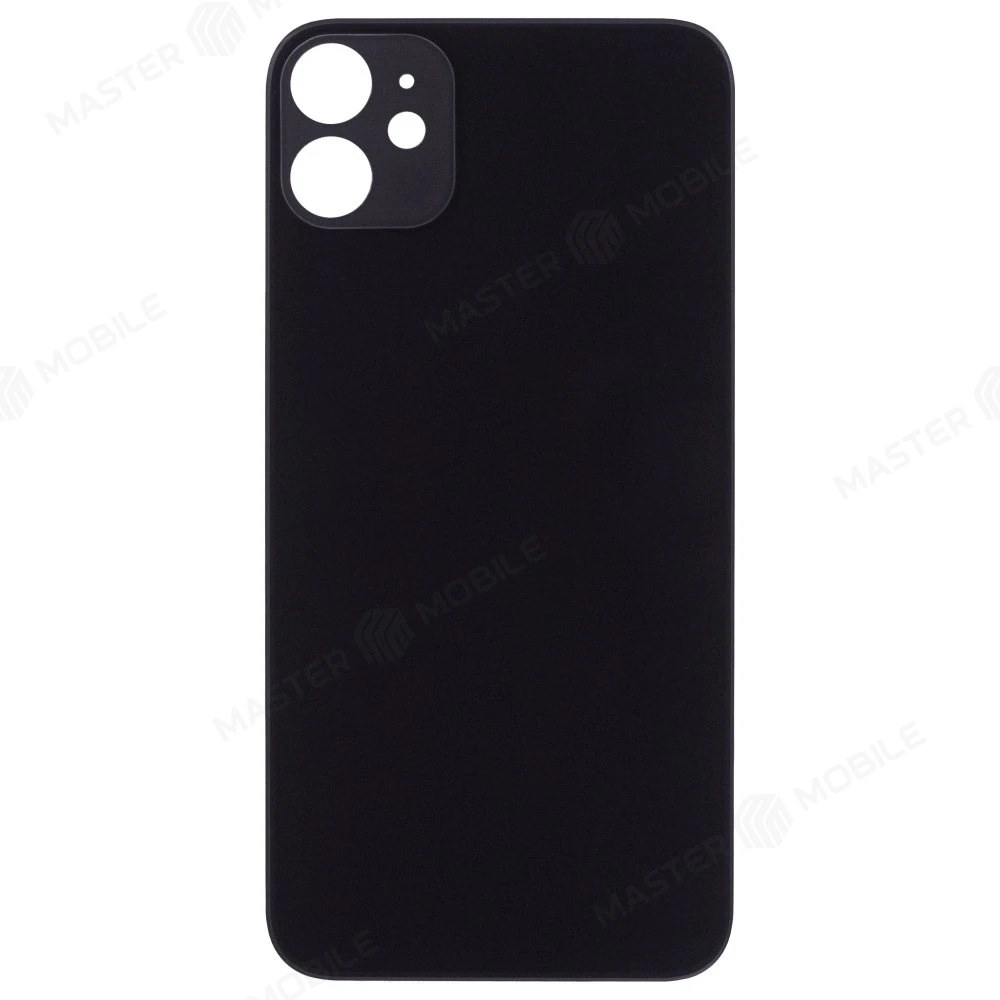 Задняя крышка для Apple iPhone 11 (черный) (с широким отверстием) 