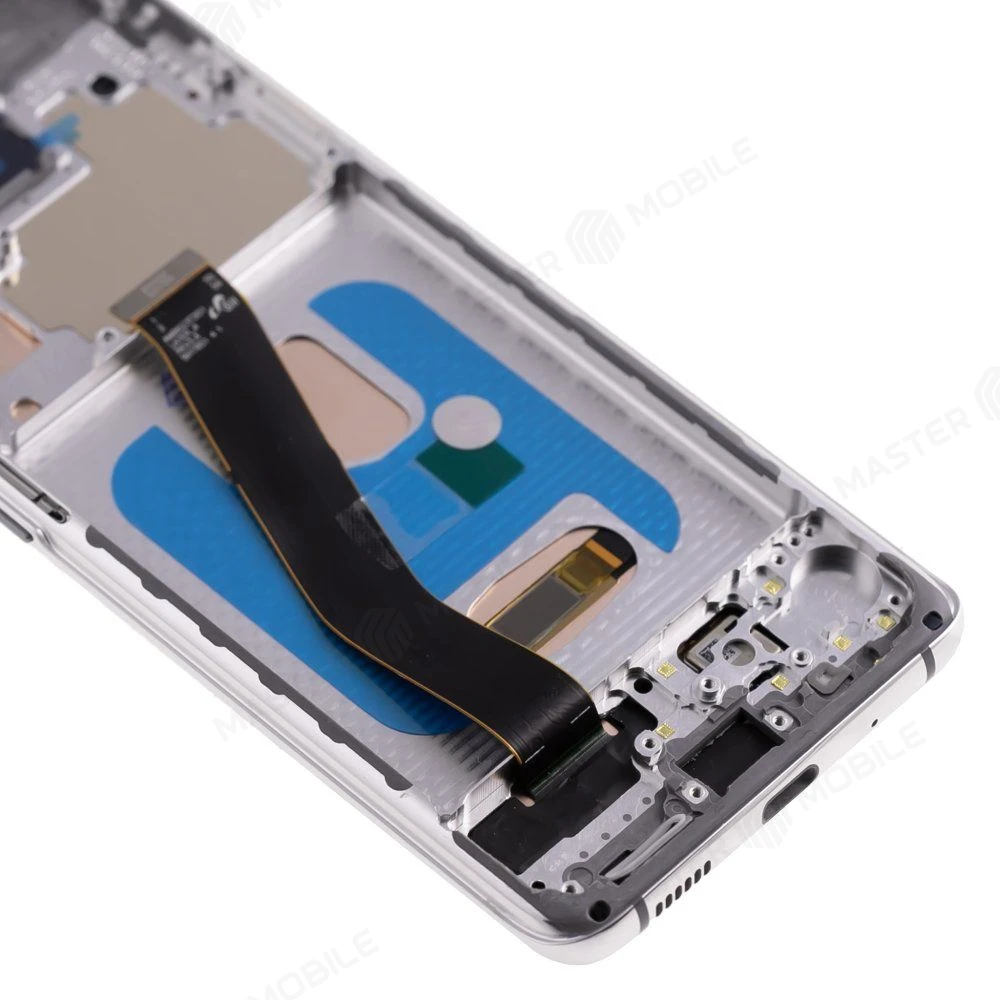 Дисплей для Samsung G980 Galaxy S20 + тачскрин (серебристый) (в рамке) (OLED) (Full Size) фото №4