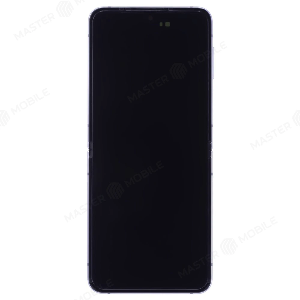 Дисплей для Samsung F721 Galaxy Z Flip 4 + тачскрин (внутренний) (голубой) (в рамке) (ORIG100) (возможен дефект ЛКП) фото №1