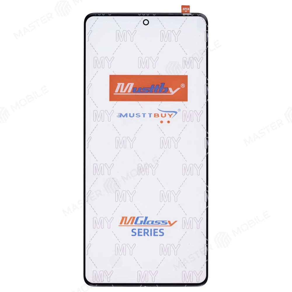 Стекло модуля для Infinix Note 30 Pro (X678B) / Note 30 VIP (X6710) / GT 10 Pro (X6739) / GT 10 Pro Plus + OCA (черный) (Musttby)