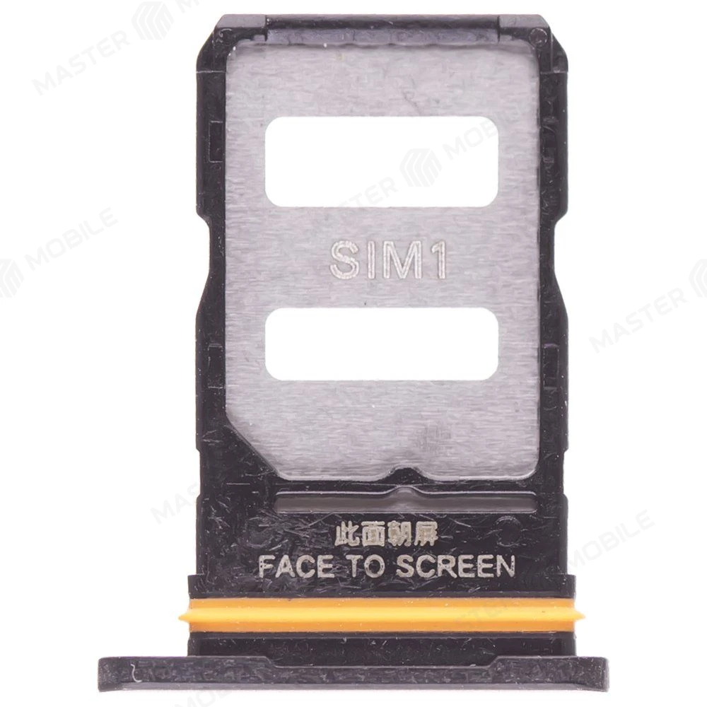 Держатель сим-карты для Xiaomi Redmi Note 14 Pro+ 5G (24115RA8EG) (черный) фото №1