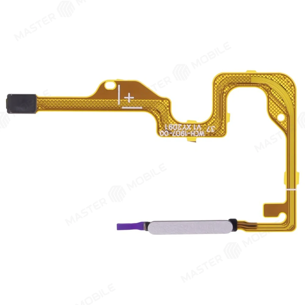 Шлейф для Huawei Honor X6 (VNE-LX1) / Honor X7 (CMA-LX1) / Honor X7a (RKY-LX1) с комп. + сканер отпечатка пальца (серебристый) фото №1