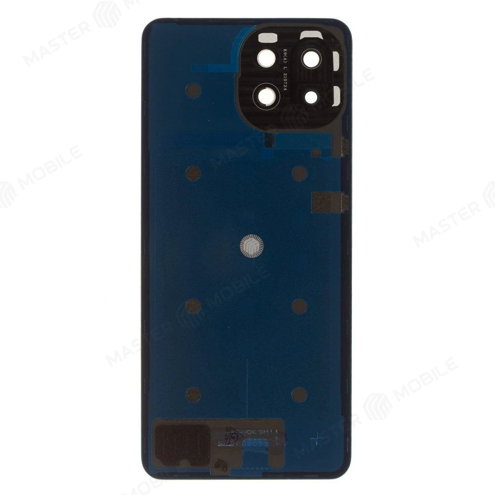 Задняя крышка для Xiaomi 11 Lite 5G NE (2109119DG) / Mi 11 Lite (M2101K9AG) / Mi 11 Lite 5G (M2101K9G) (желтый) (в сборе со стеклом камеры) (ORIG100)  фото №2
