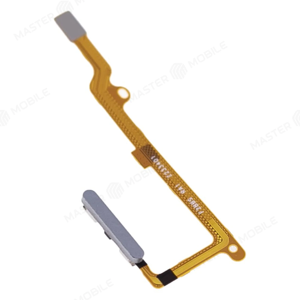 Шлейф для Huawei Nova 10 SE (BNE-LX1) с комп. + сканер отпечатка пальца (кнопка включения) (серебристый)  фото №3