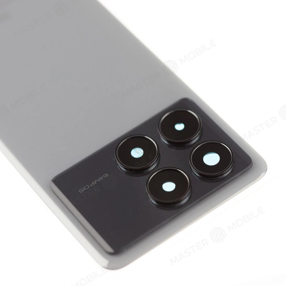 Задняя крышка для Xiaomi Poco X6 Pro (2311DRK48G) (серый) (в сборе со стеклом камеры) фото №3