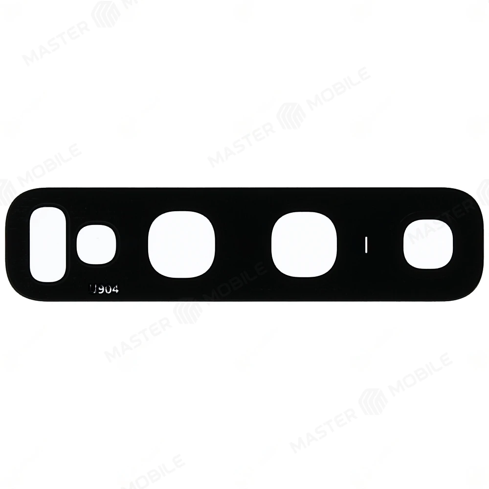 Стекло задней камеры для Samsung G973 Galaxy S10 / G975 Galaxy S10+ (без рамки) (черный) фото №2