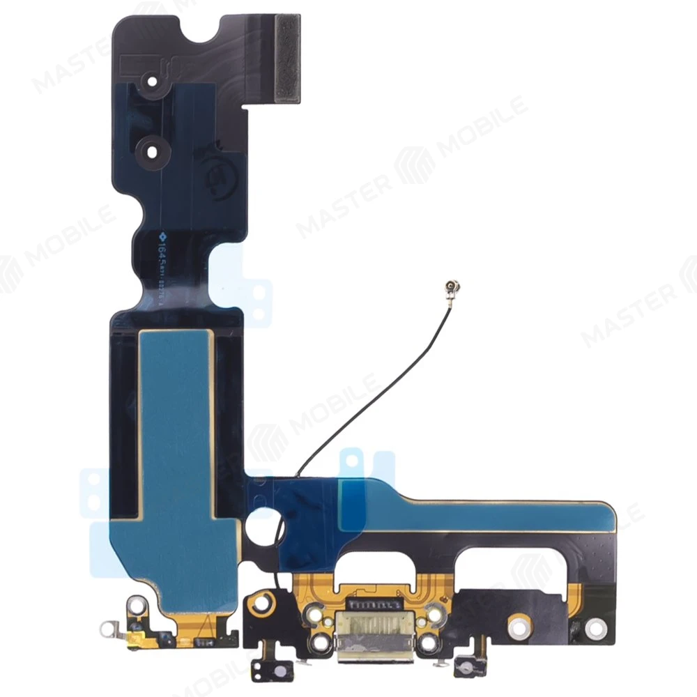 Шлейф для Apple iPhone 7 Plus с комп. + разъем зарядки + микрофон (белый) (ORIG100) фото №2