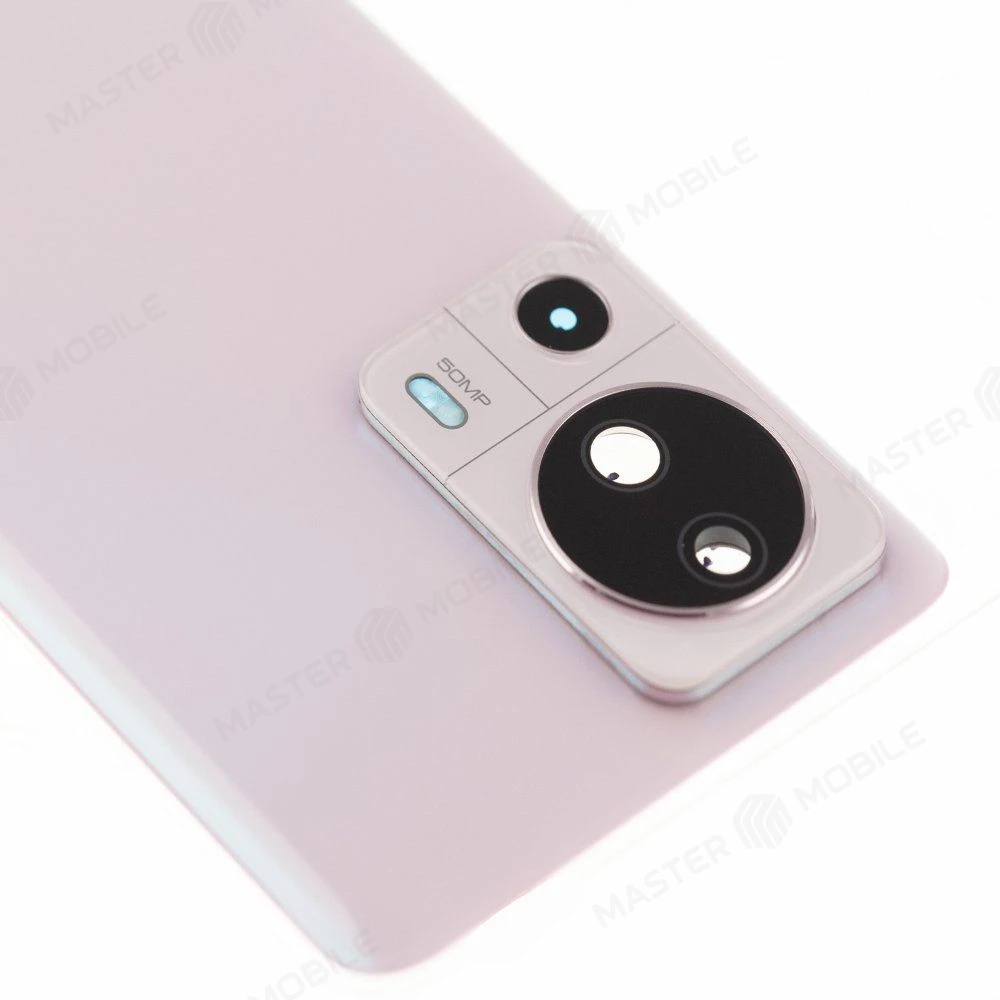 Задняя крышка для Xiaomi 13 Lite (2210129SG) (розовый) (в сборе со стеклом камеры) (ORIG100)  фото №3