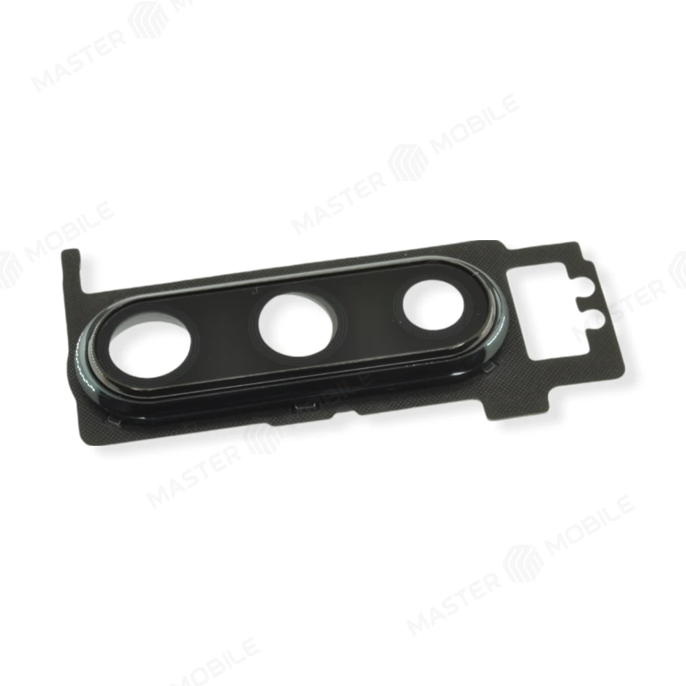 Стекло задней камеры для Huawei P30 (ELE-L29) (черный) (в рамке) фото №1