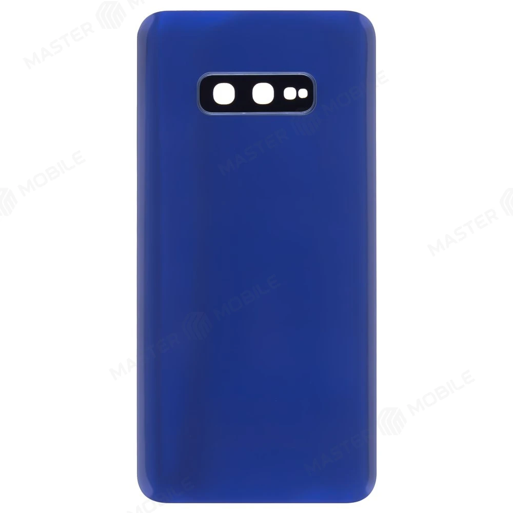 Задняя крышка для Samsung G970 Galaxy S10e (синий) (в сборе со стеклом камеры)