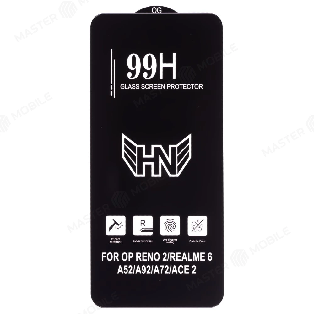 Защитное стекло 3D тех. пак. для OPPO Reno 2 (CPH1907) (черный) 