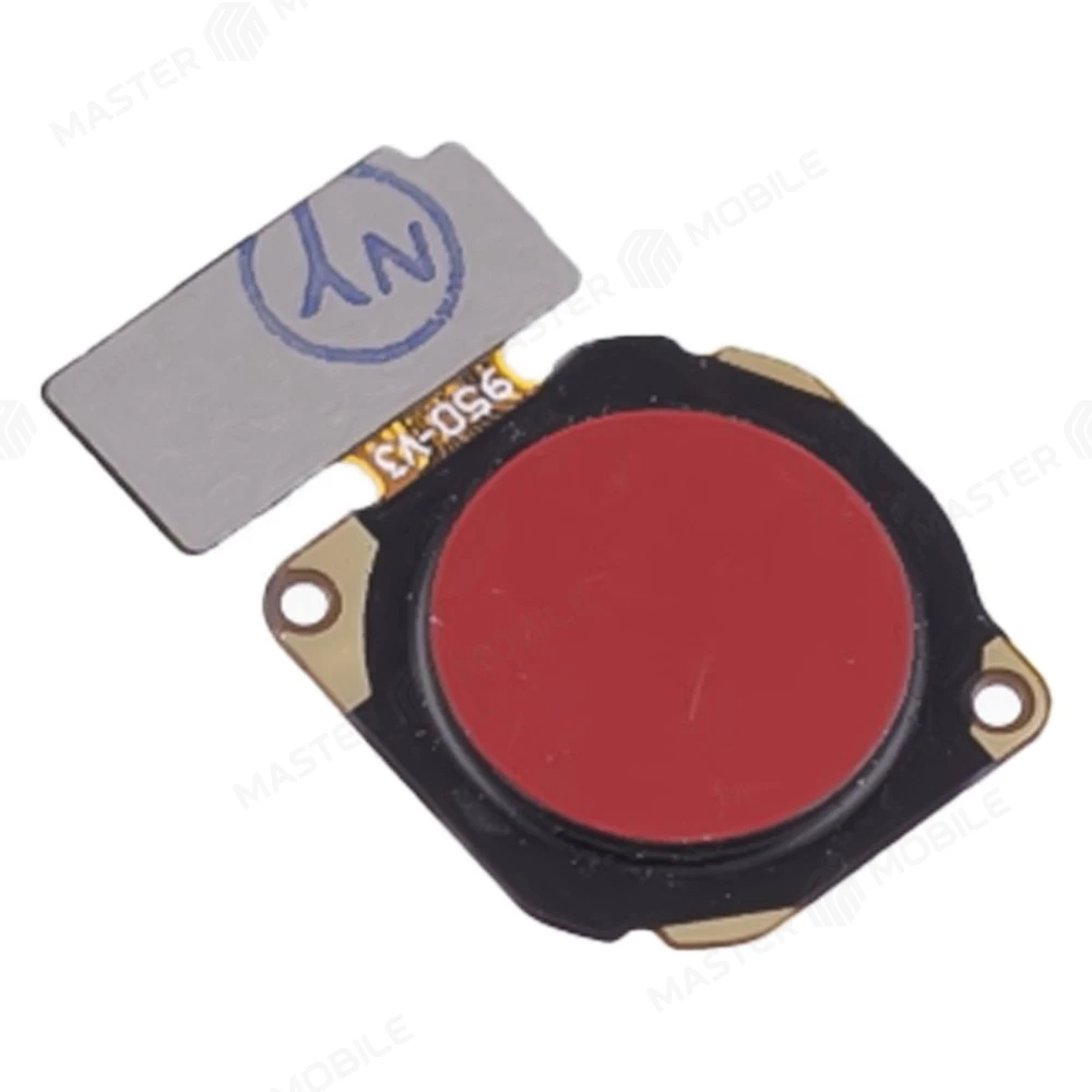 Шлейф для Huawei Honor 9 Lite (LLD-L31) / Y9 2018 (FLA-LX1) / Nova 3 (PAR-LX1) с комп. + сканер отпечатка пальца (красный)  фото №3